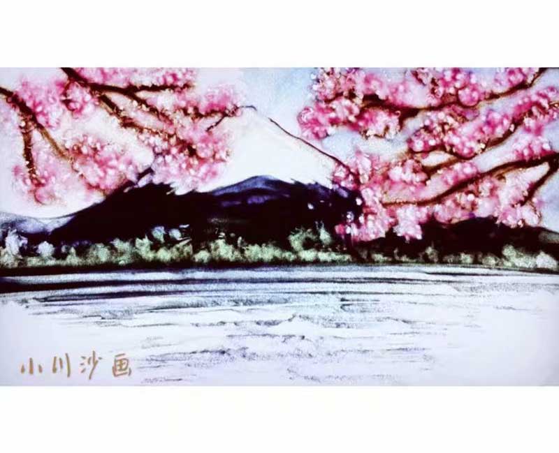 沙画作品