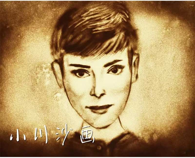 沙画作品