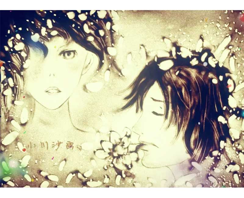 沙画作品