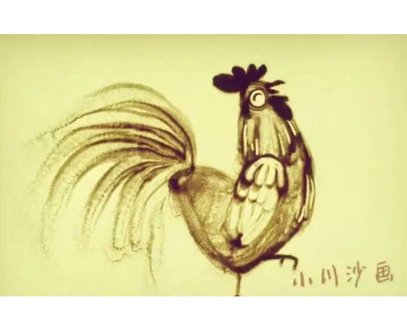 沙画作品